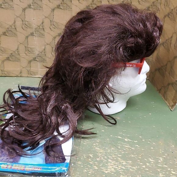 About this item Includes 80s rock Mullet Wig, Brown Only available in one size - Picture 5 of 5